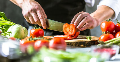 Cocina vegetariana en restauración
